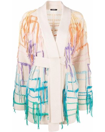Canessa Thread-detail Long-sleeve Cardigan - Multicolour