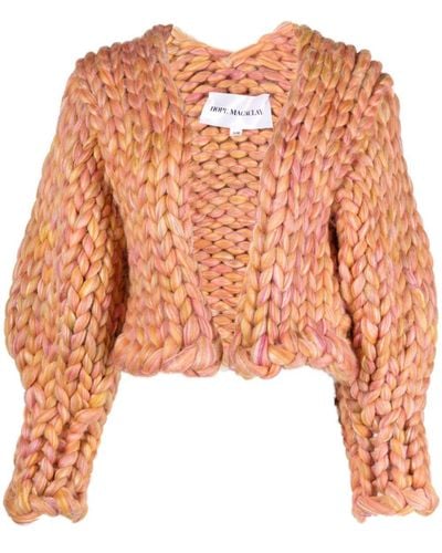 Hope Macaulay Jupiter Colossal Chunky-knit Cardigan - Pink