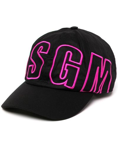 MSGM Logo-embroidered Cap - Black