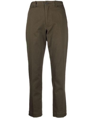 Polo Ralph Lauren High-waisted Slim-fit Pants - Gray