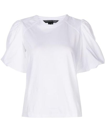Veronica Beard Morrison Cotton T-shirt - White