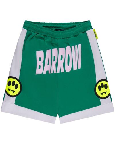 Barrow Shorts sportivi con stampa - Verde