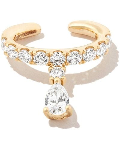 Anita Ko Ear cuff Daphne in oro giallo 18kt con diamanti - Bianco