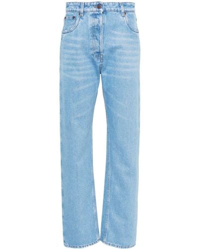 Prada High-Rise Tapered Jeans - Blue