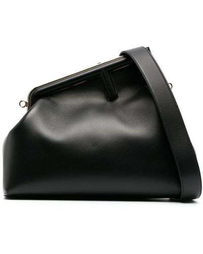 Fendi Medium First Clutch Bag - Black