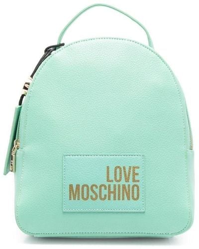 Love Moschino Logo-print Zip-fastening Backpack - Green