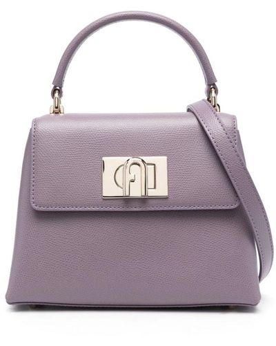 Furla 1927 レザーハンドバッグ ミニ - パープル