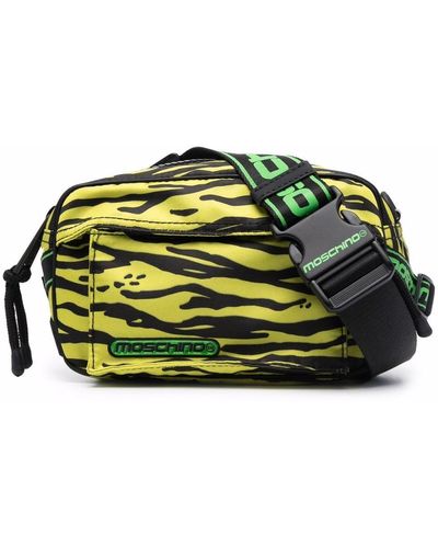 Moschino Animal-print Belt Bag - Yellow