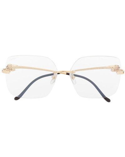 Cartier Rimless Square-frame Sunglasses - Metallic