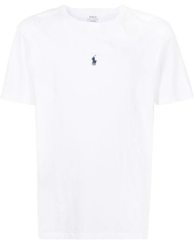 Polo Ralph Lauren Logo-embroidered Cotton T-shirt - White