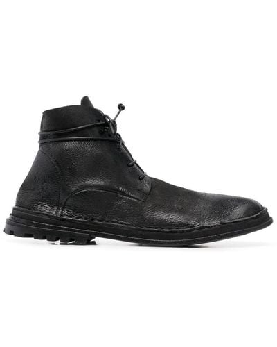 Marsèll Lace-up Leather Boots - Black