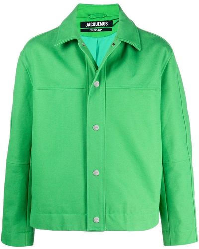 Jacquemus スナップボタン シャツジャケット - グリーン