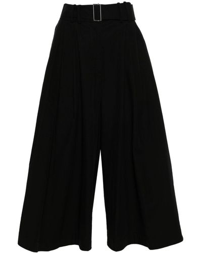 Studio Nicholson Benko Cotton Cropped Trousers - Black