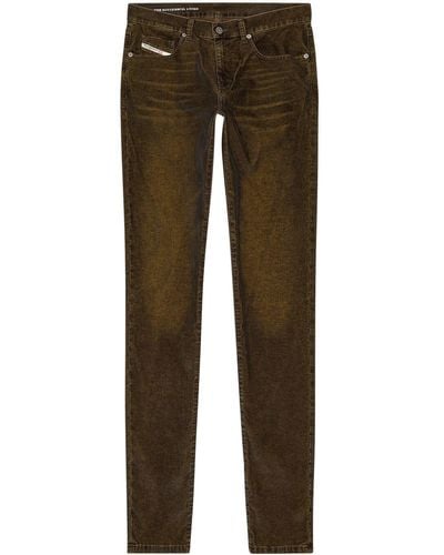 DIESEL D-Strukt Jeans mit Stone-Wash-Optik - Braun