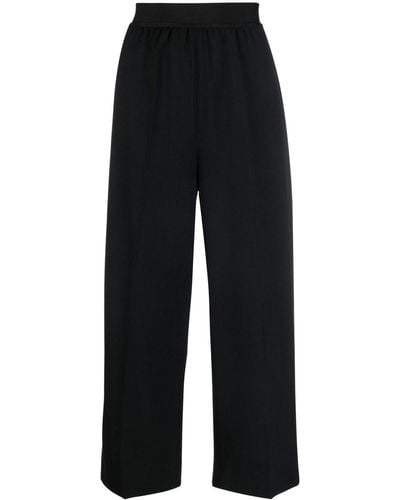 Stella McCartney Pantaloni crop a gamba ampia - Multicolore