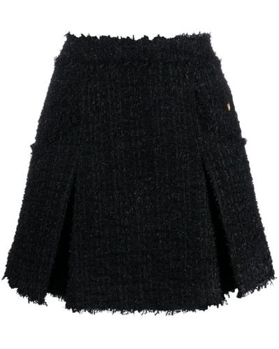 Balmain ツイード ミニスカート - ブラック