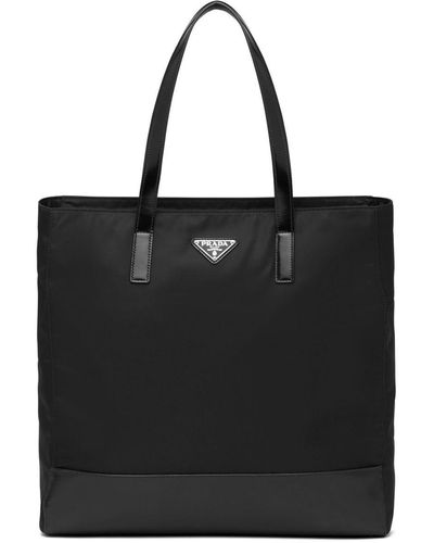 Prada Re-nylon Tote Shopping Bag - Black
