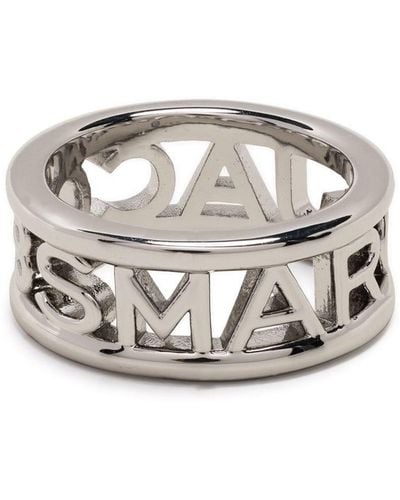 Marc Jacobs Ring Met Monogram - Wit