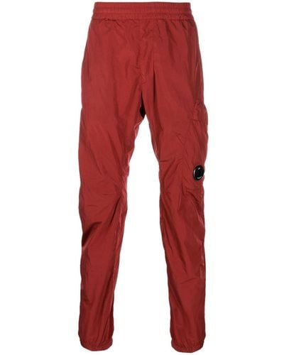 C.P. Company Chrome-r Panelled Track Pants - Red