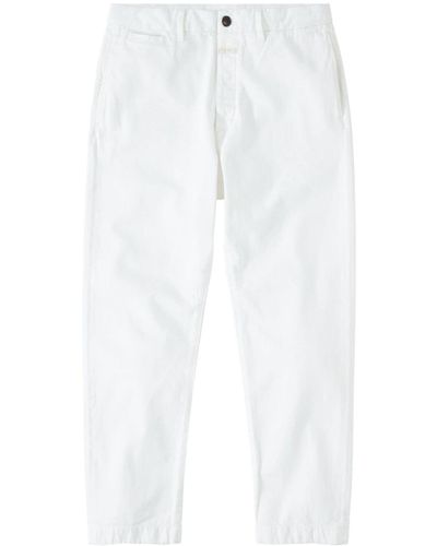 Closed Tacoma Mid Waist Broek Met Toelopende Pijpen - Wit