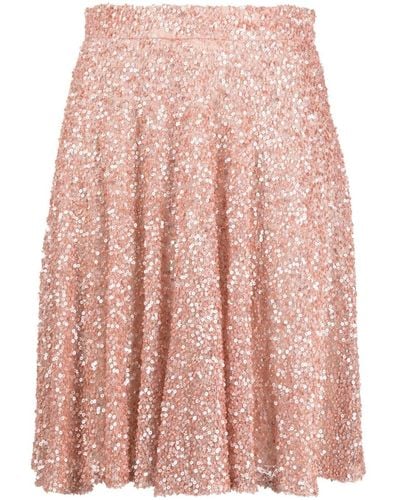 Gemy Maalouf Sequined High-waist Miniskirt - Pink