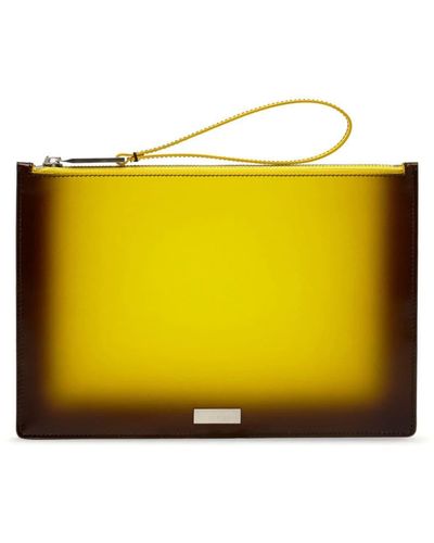 Ferragamo Porta objetos con sombreado - Amarillo