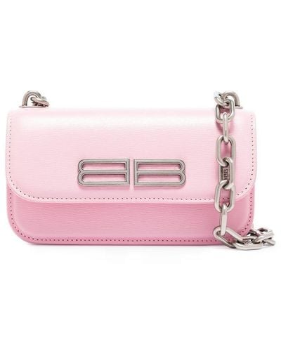 Balenciaga Xs Gossip Wallet Crossbody Bag - Pink