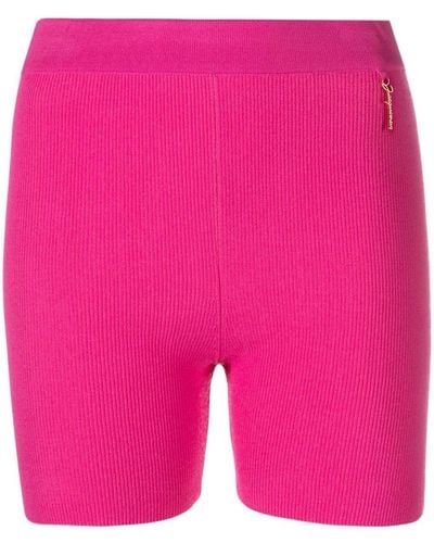 Jacquemus Gebreide Shorts - Roze