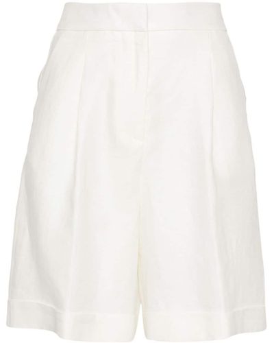 Peserico Linen Tailored Shorts - White