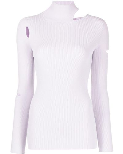Tibi Pullover mit Cut-Outs - Lila
