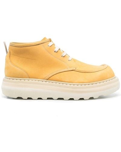 Premiata Lace-up Ankle Boots - Natural