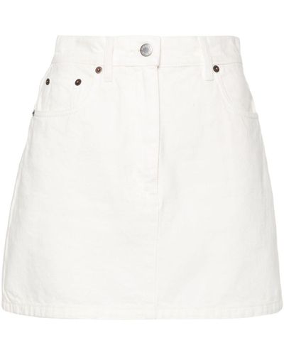 Prada Denim Mini-rok - Wit