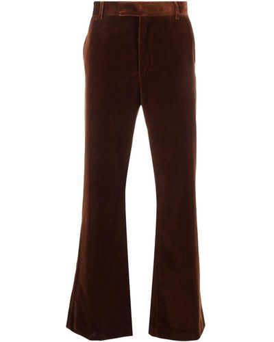 Palm Angels Velvet Tailored Pants - Brown