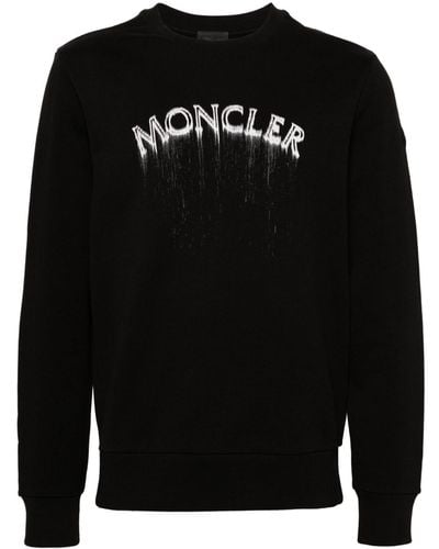 Moncler フェイデッド スウェットシャツ - ブラック