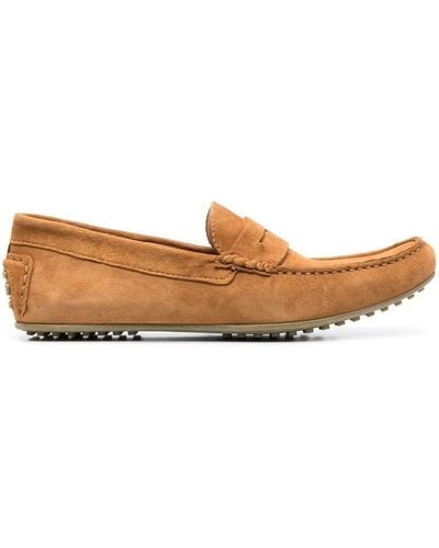 Hackett Classic Suede Loafers - Brown