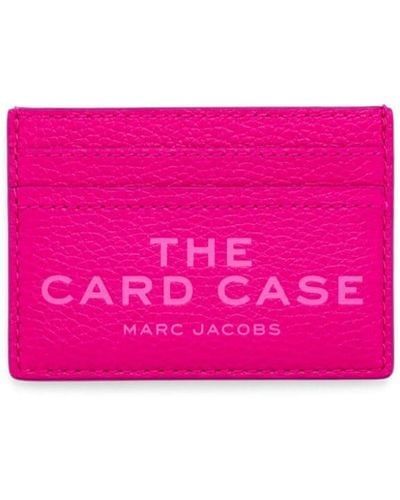 Marc Jacobs Logo-debossed Leather Cardholder - Pink