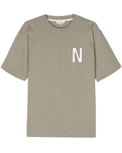 Norse Projects Poloshirt Met Logoprint - Wit