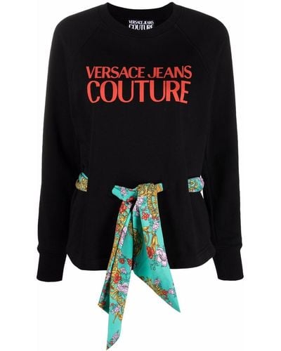 Versace ベルテッド スウェットシャツ - ブラック