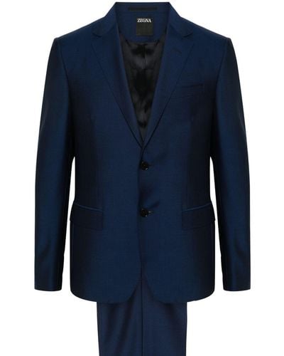 Zegna Single-breasted Suit - Blue