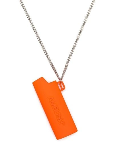 Ambush Lighter Pendant Necklace - Orange