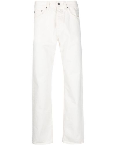 sunflower Mid-rise Straight-leg Jeans - White