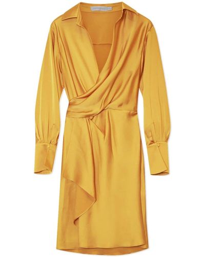 Jonathan Simkhai Mini-jurk Met Lange Mouwen - Geel