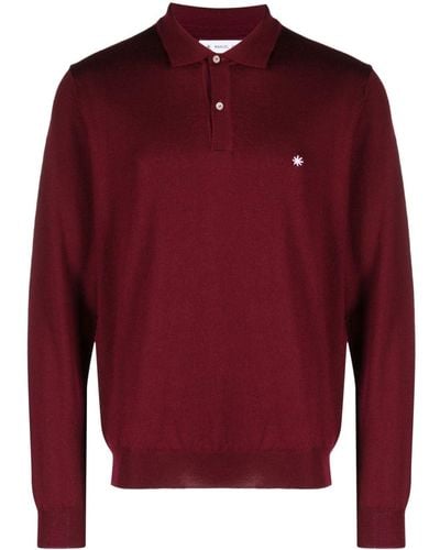 Manuel Ritz Logo-embroidered Wool Polo Shirt