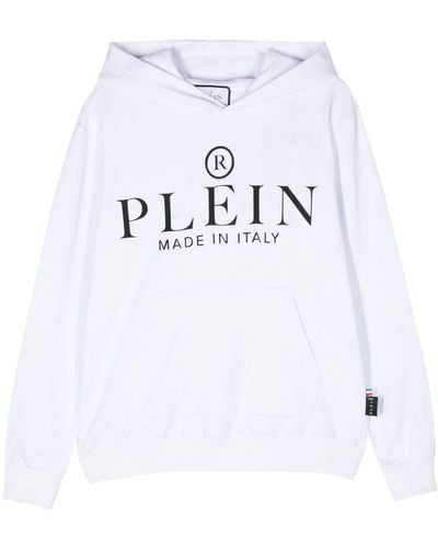 Philipp Plein Felpa con applicazione logo - Bianco