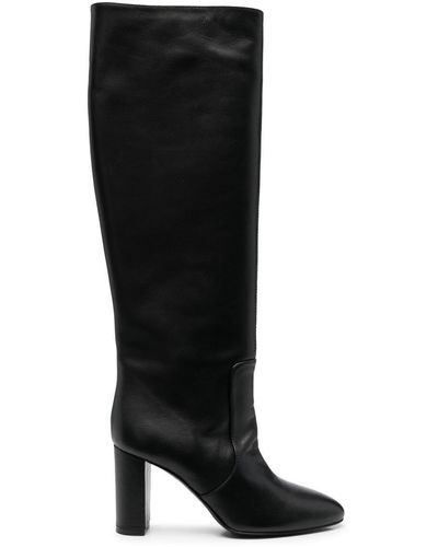Via Roma 15 90mm Knee-high Leather Boots - Black