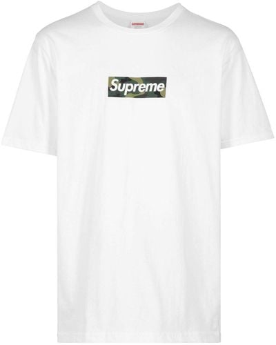 Supreme Camiseta con logo cuadrado - Blanco