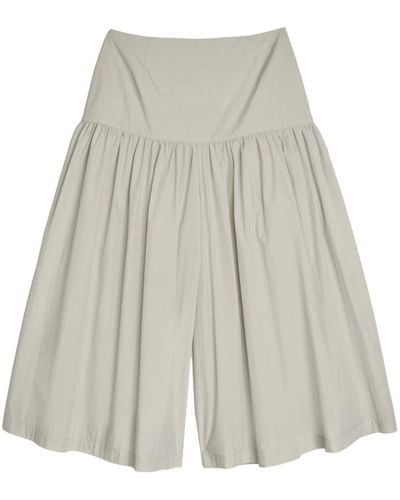 Amomento Flared Cropped Trousers - Grey