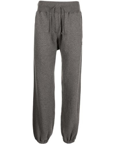 Undercover Pantalon de jogging à patch logo - Gris