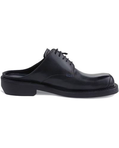 Adererror Curve Leather Derby Shoes - Black