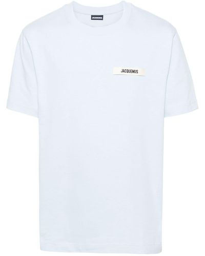 Jacquemus Gros Grain Logo T-shirt In White